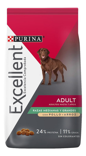 Excellent Perro Adulto Razas Medianas Y Grandes X 15 Kg