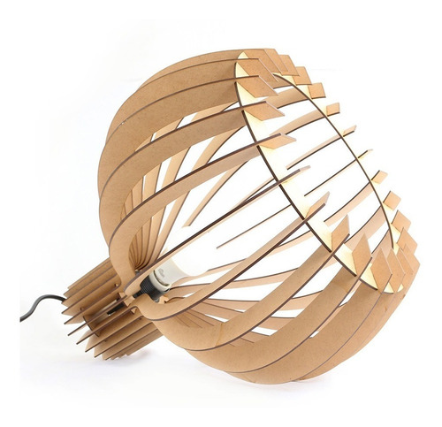 Imagem 5 de 6 de Luminaria Pendente Decoração Casa Mdf