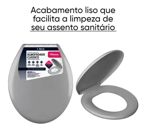 Assento Sanitario Almofadado Plástico Monaliza Import