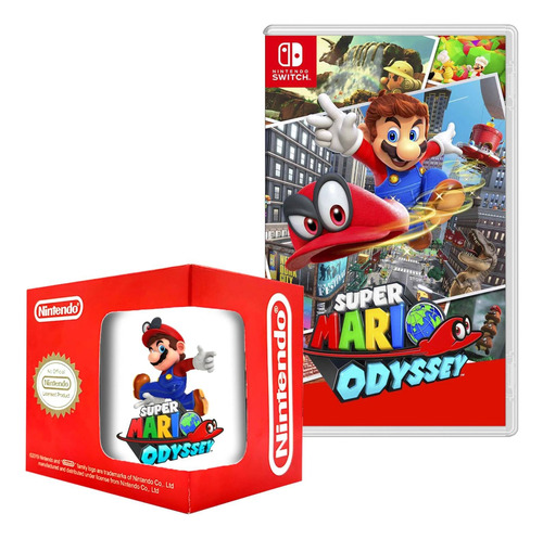 Super Mario Odyssey Nintendo Switch Y Taza 