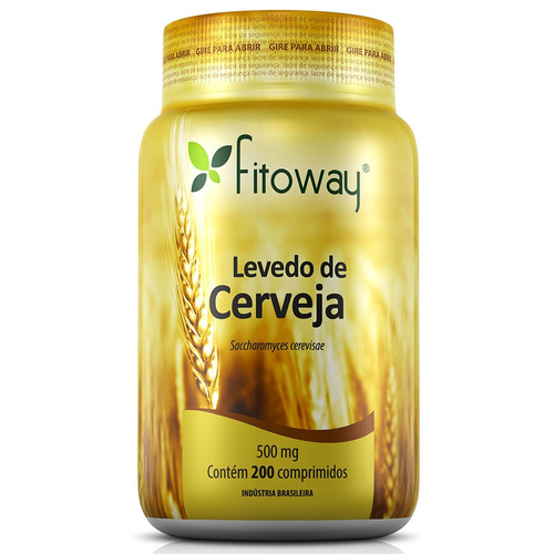 Levedo De Cerveja 500mg - Fitoway - 200 Comprimidos