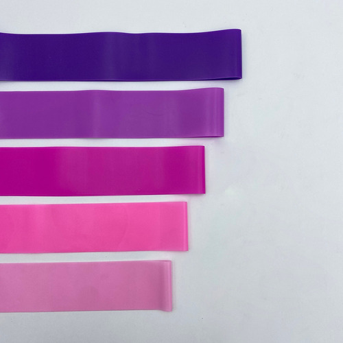 Imagem 5 de 5 de Kit Mini Bands Faixa Elástica Funcional Rosa