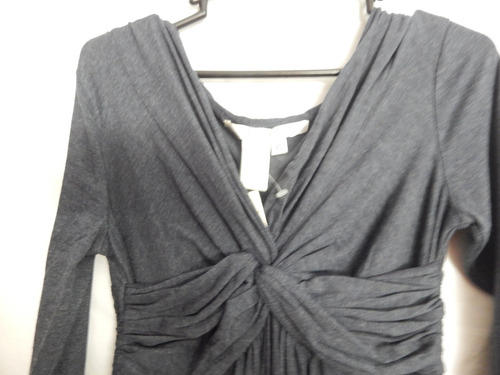 Imagen 3 de 3 de * Vestido Azul Marino Oscuro Manga Larga Talla Xs