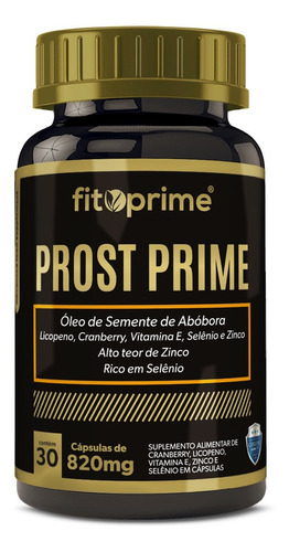 Imagem 1 de 3 de Prost Prime Óleo De Abóbora Para Próstata Licopeno Selênio
