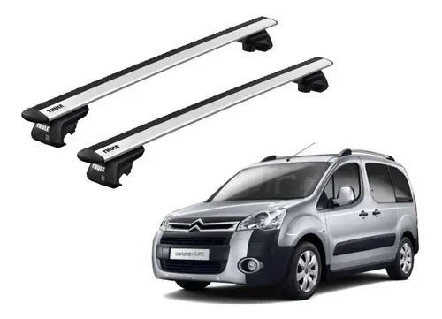 Barres De Toit Ridigo Glider Evo Silver Pour Citroën Berlingo 2 (2008-2018) - Aluminium, 135cm, Charge 90kg
