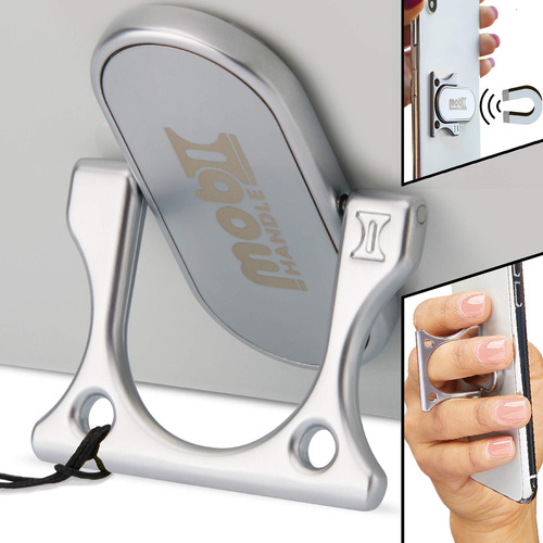 Mobi Handle Soporte De Anillo Para Teléfono De 3 Dedos, Agar