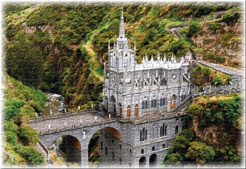 Rompecabezas 300 Piezas Santuario De Las Lajas - Nariño
