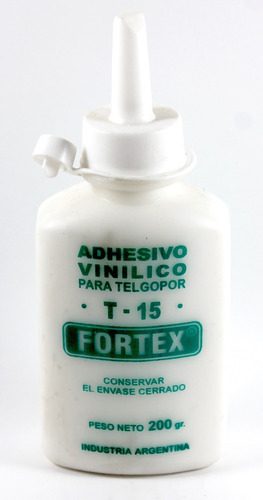 Cola Vínilica Fortex Pico Vertedor 200gr P Telgopor Mosaico