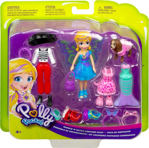 Polly Pocket Kit Cachorro Fantasias Combinadas - Mattel