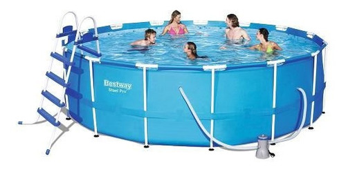 Piscina Estructural Bestway 16015 Lts Filtro Bomba Escalera 