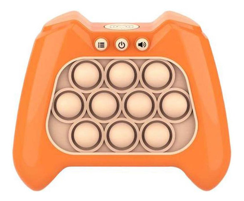 Pop It Consola De Juegos De Empuje Rápido Alivia El Estrés Color Naranja
