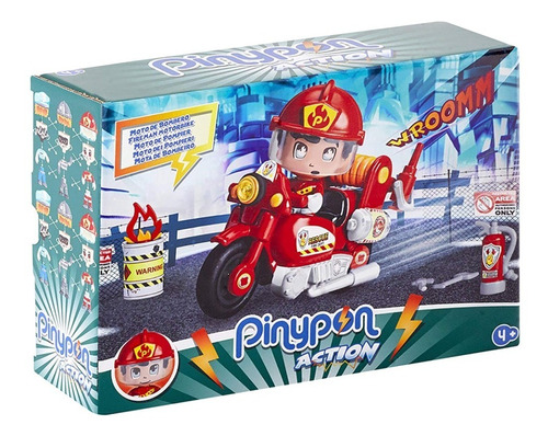 Pinypon Action Moto De Bombero 14783