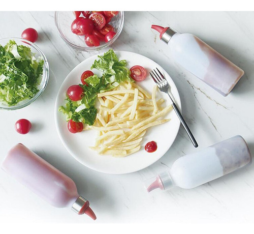 Wang Mb 3 Botellas Dispensadoras De Condimentos Para Salsa