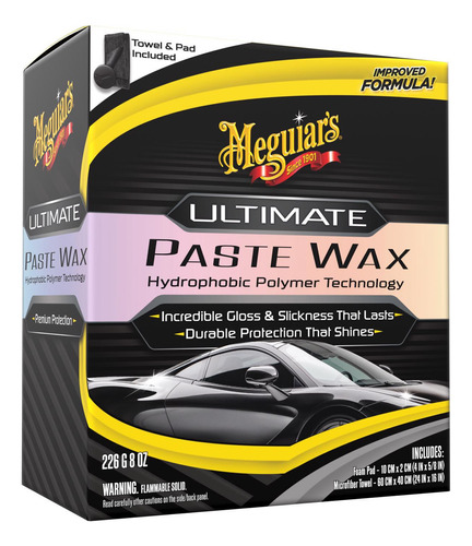 Meguiars Ultimate Paste Wax Cera Sintética Premium