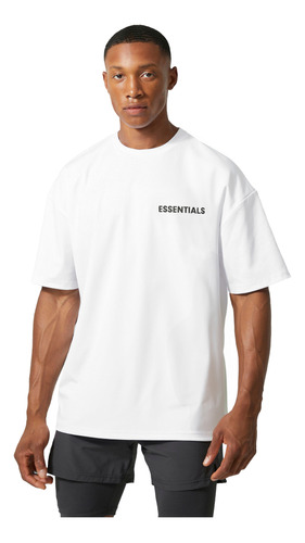 Remera Oversize Hombre Essentials Aesthetic Remeron Corta