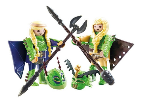 Todobloques Playmobil 70042 Dragons Chusco Y Brusca Traje Vo