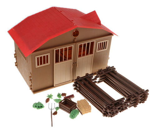 Plástico Diy Ensamblaje Granja Kits De Construcción De