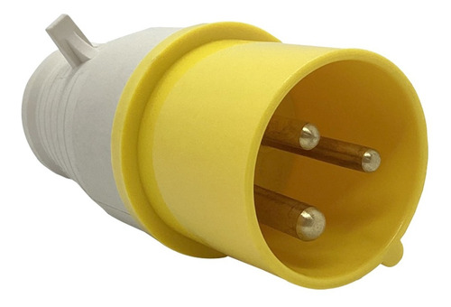 Plug Industrial Acoplamento Amarelo 2p+t 4h 16a 127v -1un