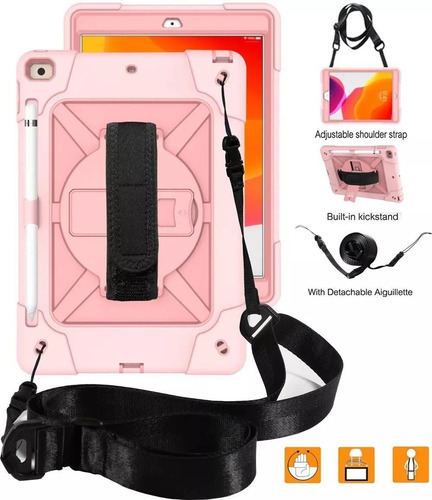 Funda + Correa Uso Rudo Para iPad Mini 4 Y iPad Mini 5