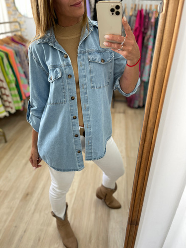 Camisa De Jean Mujer The Big Shop