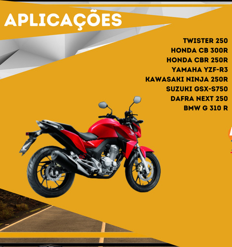 Par Pneu Cb 300/ Twister 250/ Fazer250/ninja 250,350 Maggion