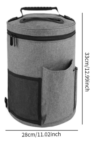 Bolsas De Crochê Bolsa De Armazenamento De Lã Grande Cinza