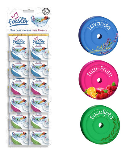Kit 24 Pedra Vaso Sanitária Desodorizador Pastilha Banheiro