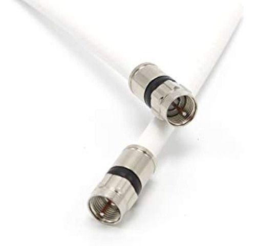 The Cimple Co - 15 Pies, Cable Coaxial Rg6 Blanco (cable Coa