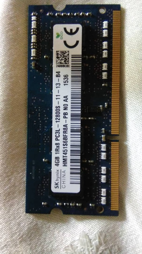 Memoria Ram 4gb Laptop Pc3l-12800s Ddr3 1600mhz