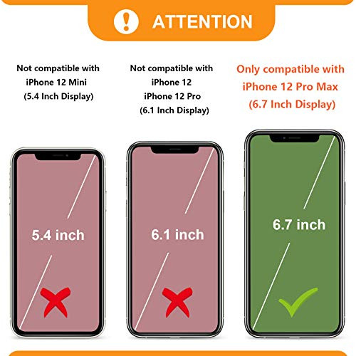 Funda Cartera Para iPhone 12 Pro Max Rosa Dorado Pu Piel Sin