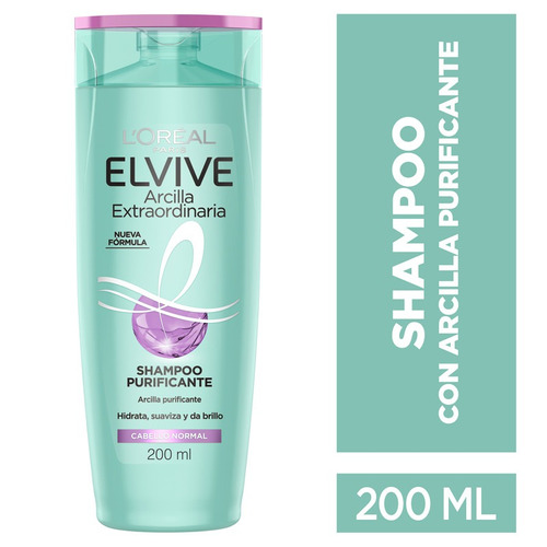  Shampoo Purificante Arcilla Extraordinaria Elvive - 200ml