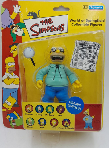 Figura Los Simpsons Abuelo Abraham Playmates Trujillo S (Usado)