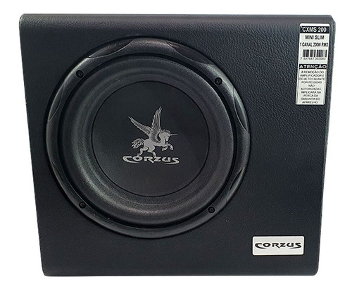 Caixa Mini Slim 8  Corzus Cxms200 Amplificada 200w Rms