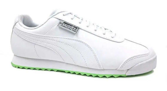 Tenis Puma Roma Blancos Con Verde | MercadoLibre 📦