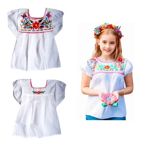 Blusa bordada para niña sale