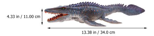 Adorno De Plesiosaurio Modelo Dinosaurio De Plástico Macizo,