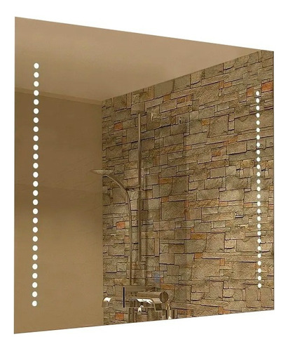 Espejo 1 Con Luz Led Touch 28w Deco Baño Moderno 80x60 Cm Color del marco sin marco