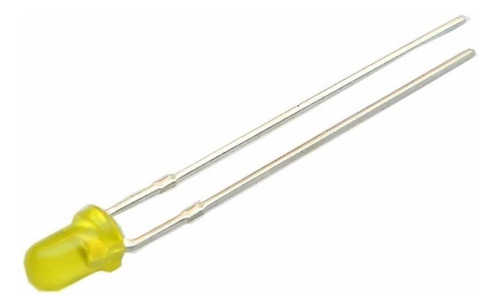 Led Amarillo Opaco 3 Mm ( 100 Piezas )