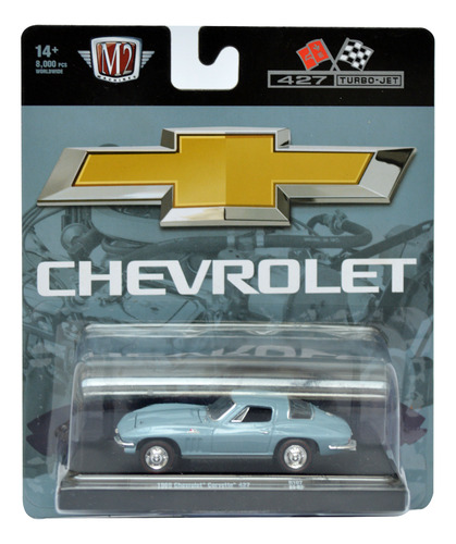 Vehículo M2 Machines Chevrolet Corvette 427 - 1966 - 1:64