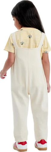 Conjunto Overol Y Playera Winnie The Pooh Disney 1197337 Crema Liso 2 Años