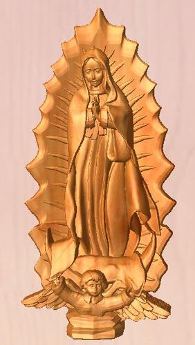 Imagen 2 de 3 de Virgen De Guadalupe- Figura Plastica
