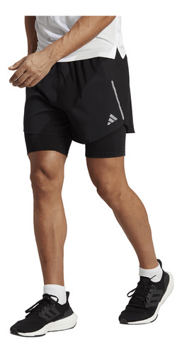 Short adidas Running Designed 4 2 En 1 Hombre Ng Ng