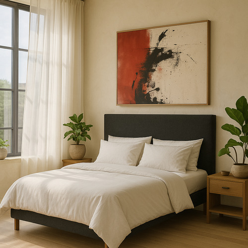 Respaldo De Cama 2 Plazas Estilo Y Sustentabilidad Gris Oscuro