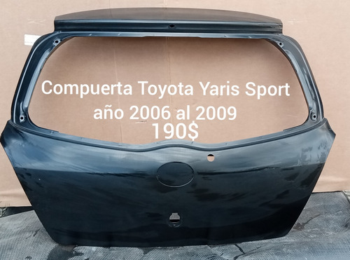 Compuerta Toyota Yaris Sport 