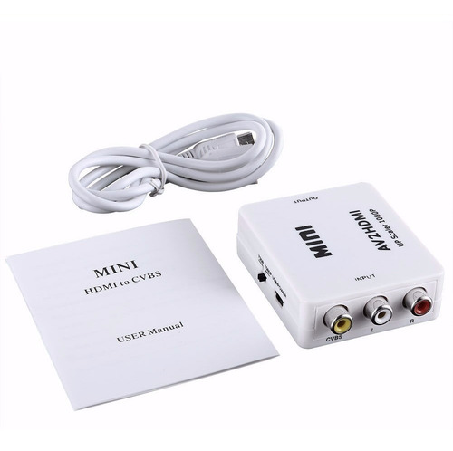 Convertidor Conversor Adaptador Rca + Sonido A Hdmi, Stock, Mania-electronic
