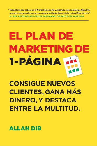 Libro: El Plan De Marketing De 1-página: Nuevos Clientes, Ga