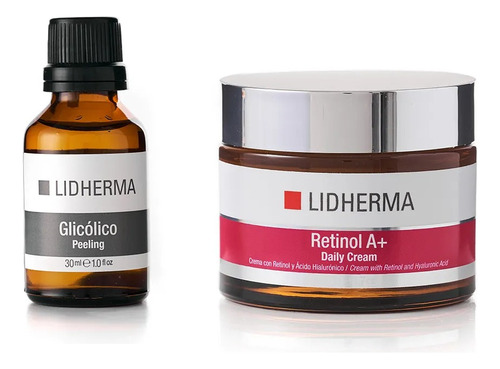 Kit Blanqueador Ácido Glicólico + Retinol A+ Daily Lidherma 