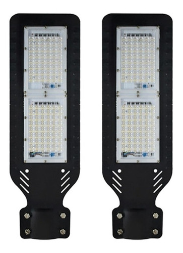 Lámpara Luminaria Led De 100 Watts Luz Blanca Ip65 9000lm Base Ajustable Para Poste 2 Piezas