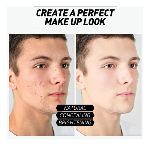 Crema Correctora Facial Para Hombre 50g Cubre Imperfecciones