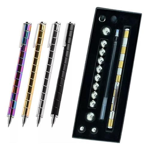 Bolígrafo Magnético Deformable Multifuncional, Juguete Para Color Negro